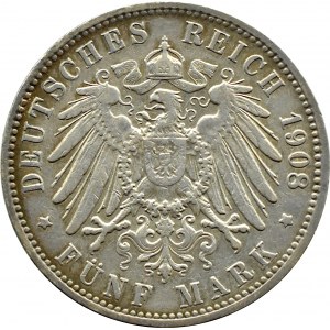 Niemcy, Hamburg, 5 marek 1908 J, Hamburg