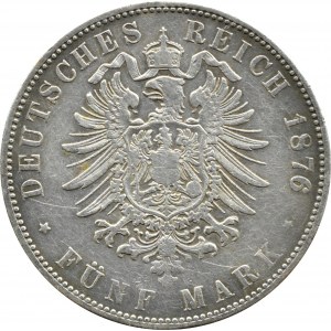 Niemcy, Hesja, Ludwig III, 5 marek 1876 H, Darmstadt