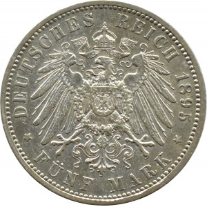 Niemcy, Prusy, Wilhelm II, 5 marek 1895 A, Berlin