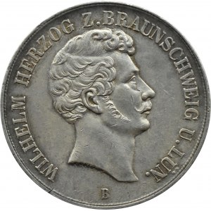 Niemcy, Braunschweig-Lüneburg, Wilhelm, dwutalar 1855 B, Hannover