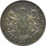 Niemcy, Hannover, Georg V, dwutalar 1866 B, Hannover, PIĘKNY