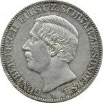 Nemecko, Schwarzburg-Rudolstadt, Gunter Friedrich Karl II, thaler 1865 A, Berlin, RARE