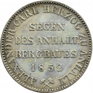 Niemcy, Anhalt-Bernburg, Aleksander Karol, talar górniczy 1852 A, Berlin