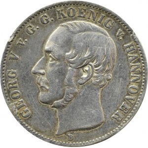 Niemcy, Hannover, Georg V, talar 1855 B, Hannover