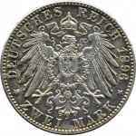 Niemcy, Badenia, Fryderyk, 2 marki 1896 G, Karlsruhe