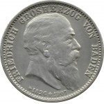 Deutschland, Baden, Friedrich 2 Mark 1907, posthum