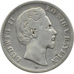 Niemcy, Bawaria, Ludwig II, 2 marki 1877 D, Monachium