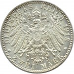 Nemecko, Bavorsko, Otto, 2 marky 1913 D, Mníchov, UNC