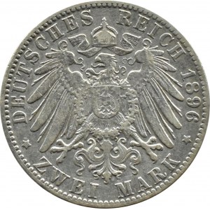 Niemcy, Hamburg, 2 marki 1896 J, Hamburg