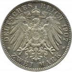 Niemcy, Hamburg, 2 marki 1907 J, Hamburg