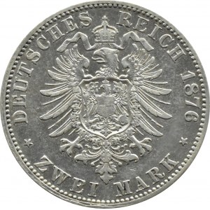 Niemcy, Prusy, Wilhelm I, 2 marki 1876 A, Berlin