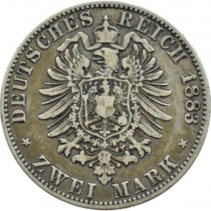 Niemcy, Prusy, Wilhelm I, 2 marki 1883 A, Berlin
