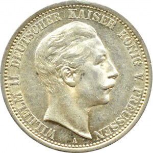Niemcy, Prusy, Wilhelm II, 2 marki 1912 A, Berlin, PIĘKNE