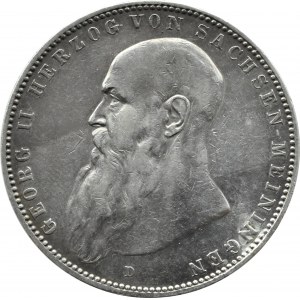 Niemcy, Saksonia-Meiningen, Georg II, 5 marek 1908 D, Monachium