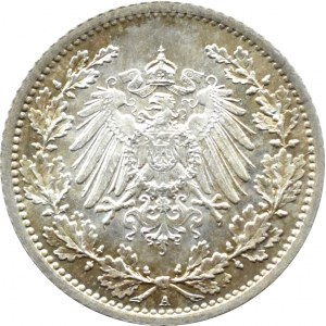 Niemcy, 1/2 marki 1917 A, Berlin