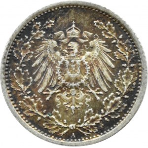 Niemcy, 1/2 marki 1917 A, Berlin