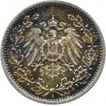 Niemcy, 1/2 marki 1917 A, Berlin