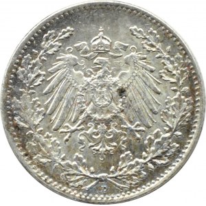 Niemcy, 1/2 marki 1916 D, Monachium
