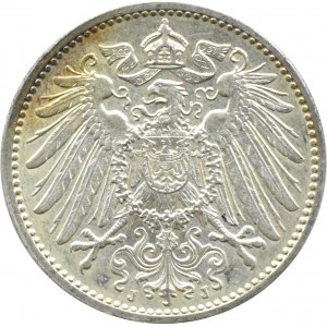 Niemcy, 1 marka 1914 J, Hamburg