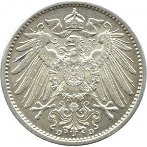 Niemcy, 1 marka 1907 D, Monachium
