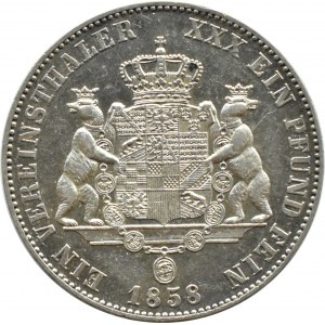 Niemcy, Anhalt-Dessau, Leopold IV Fryderyk, talar 1858 A, Berlin