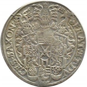 Niemcy, Saksonia, Krystian II, Jan Jerzy I i August, talar 1597 HB, Drezno