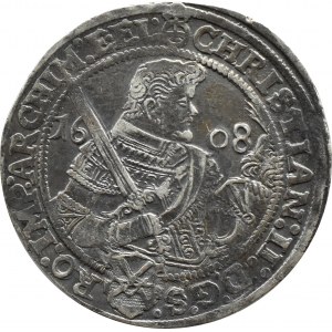 Niemcy, Saksonia, Krystian II, Jan Jerzy I i August, talar 1608 HR, Drezno