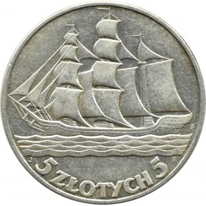 II RP, Plachetnica, 5 zlotých 1936, Varšava