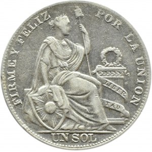 Peru, 1 sol 1934, Lima