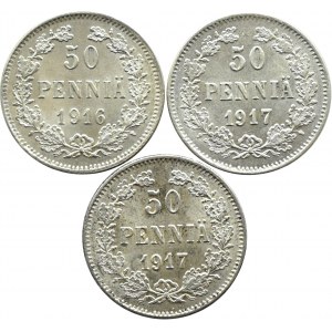 Fínsko/Rusko, Mikuláš II., let 50 pennia 1916-1917, Helsinki