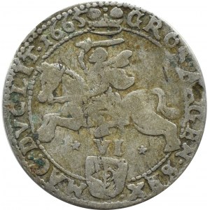 Jan II Kazimierz, szóstak 1665, Wilno, rzadki!