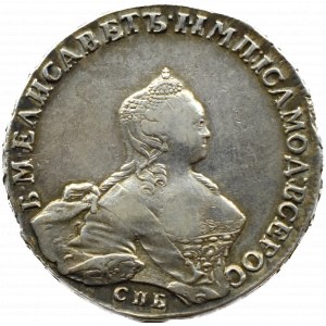 Rusko, Alžbeta, rubľ 1755 СПБ ЯI, Sankt Peterburg