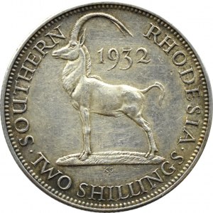 Rodezja Południowa, Jerzy V, 2 szylingi 1932, KG Londyn