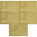 Germany, West Germany, set of sets struck with mirror stamp 1999, mints A/D/F/G/J