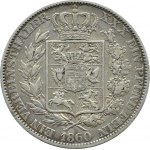 Allemagne, Oldenburg, Nikolaus Friedrich, thaler 1860 B, Hannover