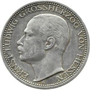 Niemcy, Hesja, Ernest Ludwig, 3 marki 1910 A, Berlin