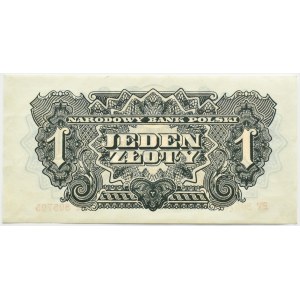 Polska Ludowa, seria lubelska, 1 złoty 1944, seria BT, ….-owym, UNC