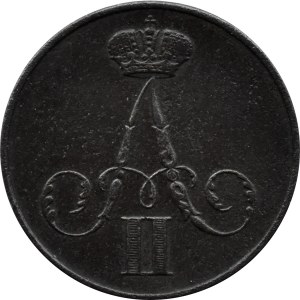 Alexander II, 1 kopiejka 1855 B.M., Varšava