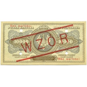 II RP, 10000 marks 1922, série A - MODEL, Varsovie, PMG 35
