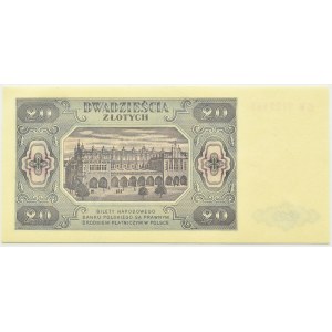 RP, 20 zloty 1948, GW series, Warsaw, PMG 67 EPQ