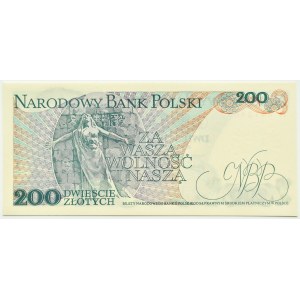PRL, J. Dąbrowski, 200 złotych 1976, seria H, Warszawa, UNC