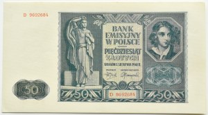 Štátna pokladnica, 50 zlotých 1941, séria D