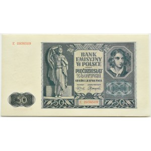 General Government, 50 zloty 1941, series E