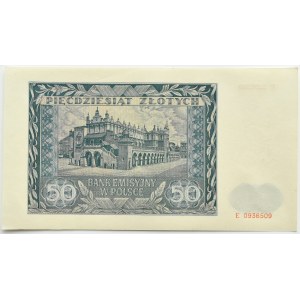 General Government, 50 zloty 1941, series E
