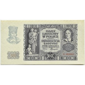 Všeobecná vláda, 20 zlotých 1940, série G