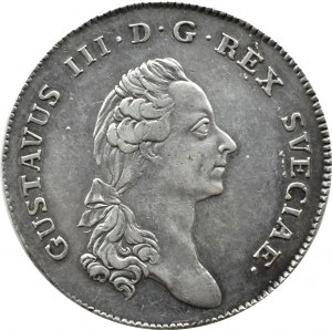 Sweden, Gustav III, thaler (riksdaler) 1788, Stockholm