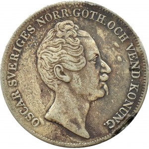 Szwecja, Oskar I, talar (riksdaler) 1852, Sztokholm