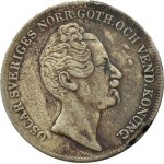 Szwecja, Oskar I, talar (riksdaler) 1852, Sztokholm