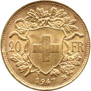 Szwajcaria, Heidi, 20 franków 1947 B, Berno