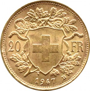 Switzerland, Heidi, 20 francs 1947 B, Bern